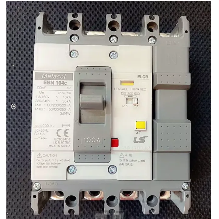 Aptomat Chống Giật ELCB LS 4P 100A EBN104C