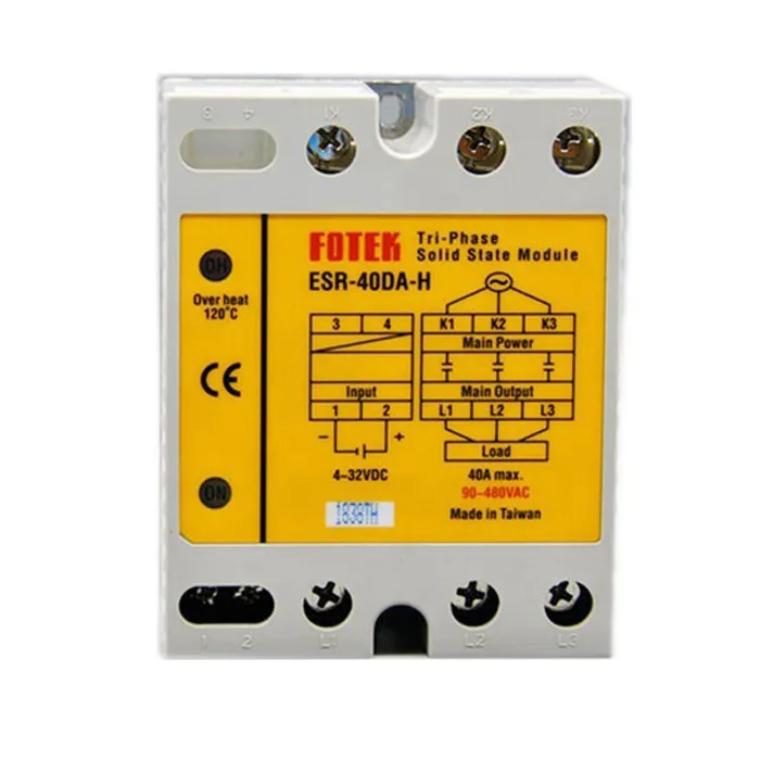 Rờ Le Bán Dẫn Soild State 3P 40A Fotek ESR-40DA-H