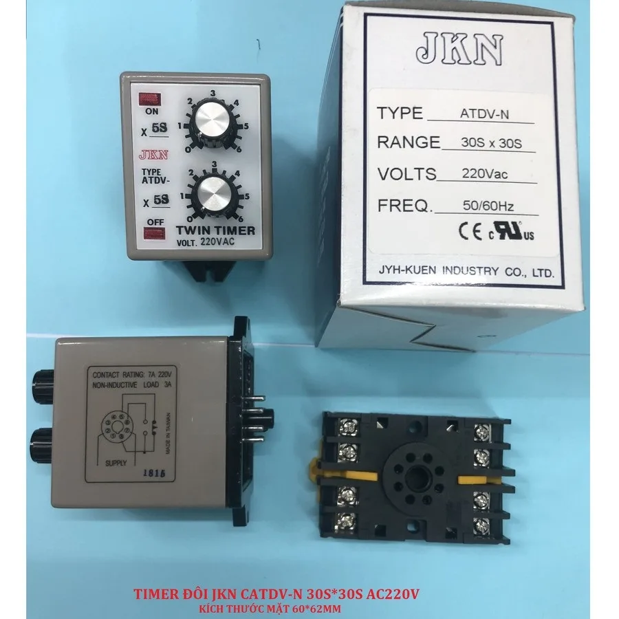 Rờ Le Thời Gian Đôi Timer Twin JKN ATDV-N