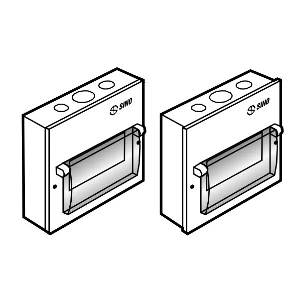Vỏ Tủ Điện Kim Loại 4 Modul Lắp Âm Sino EM4PL