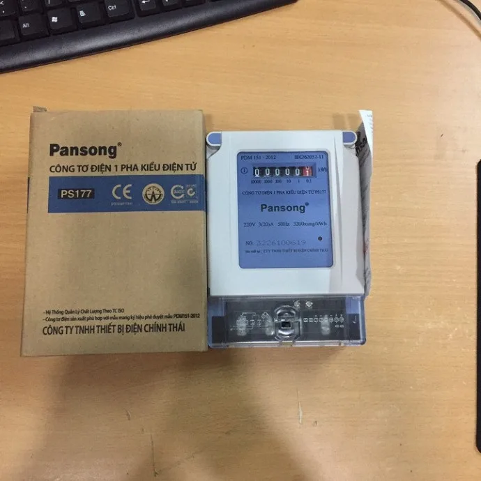 Công Tơ Điện 1 Pha Pansong PS177