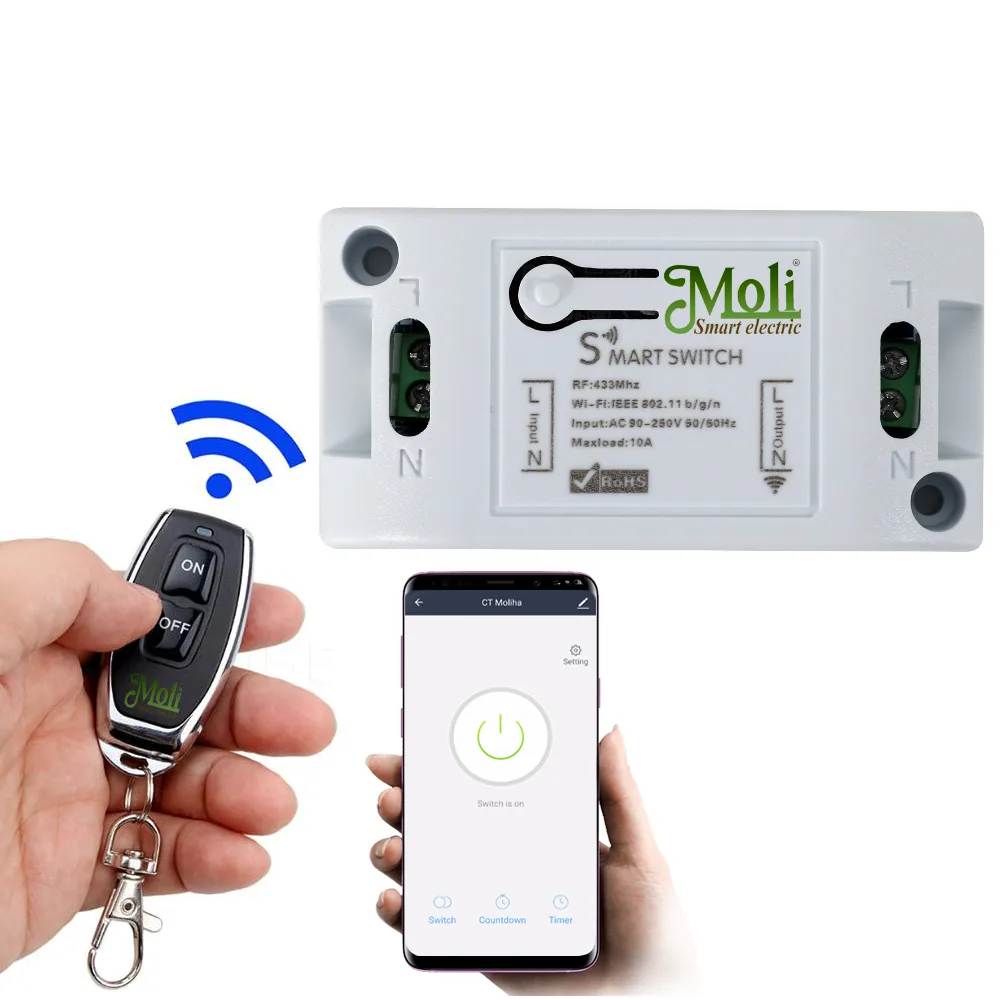 Bộ Điều Khiển Từ Xa On Off Qua Wifi Moli ML-SH1