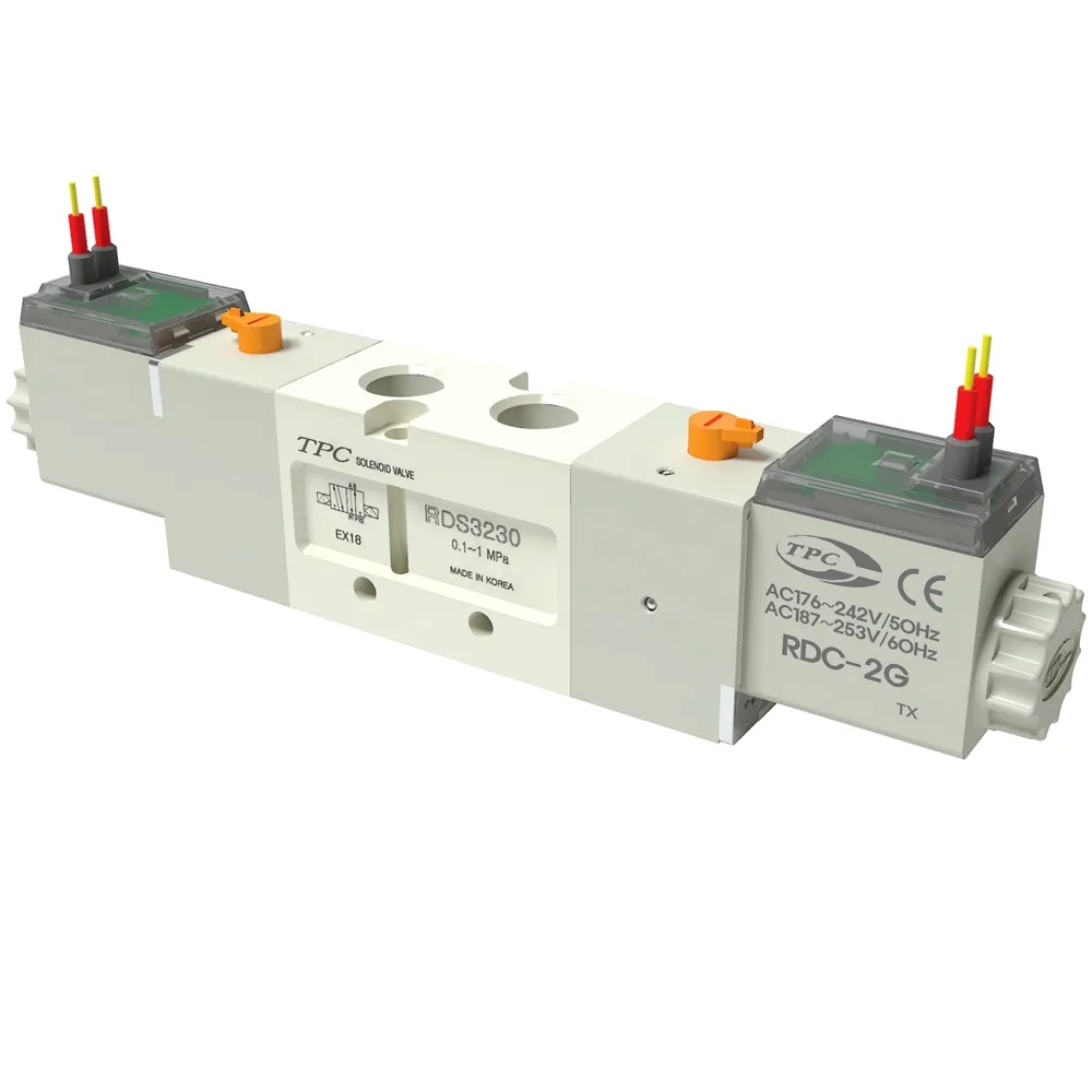 Van Khí 5 Cửa, 2 Vị Trí, 2 Coil Ren 1/8″ TPC RDS3230-(1/2/5)C-01