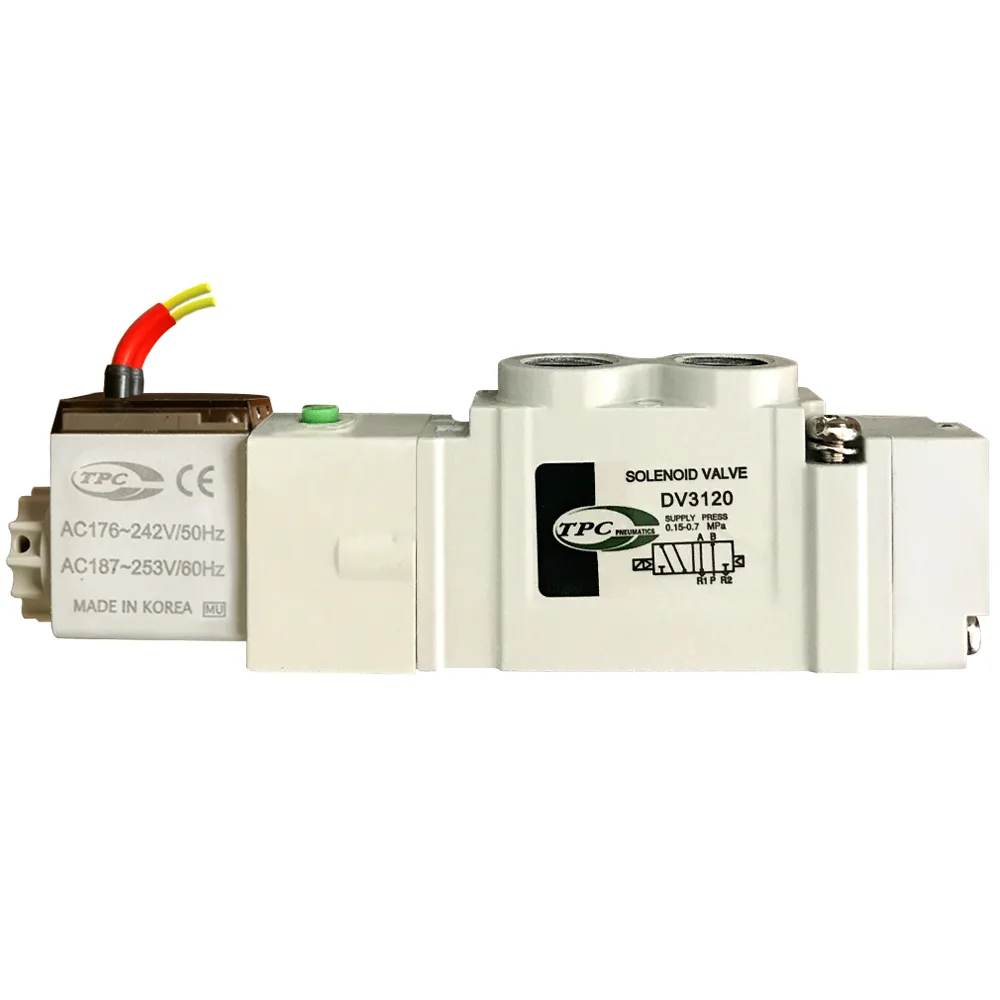 Van Khí 5 Cửa, 2 Vị Trí, 1 Coil Ren 1/8″ TPC DV3120-(1/2/5)G-01