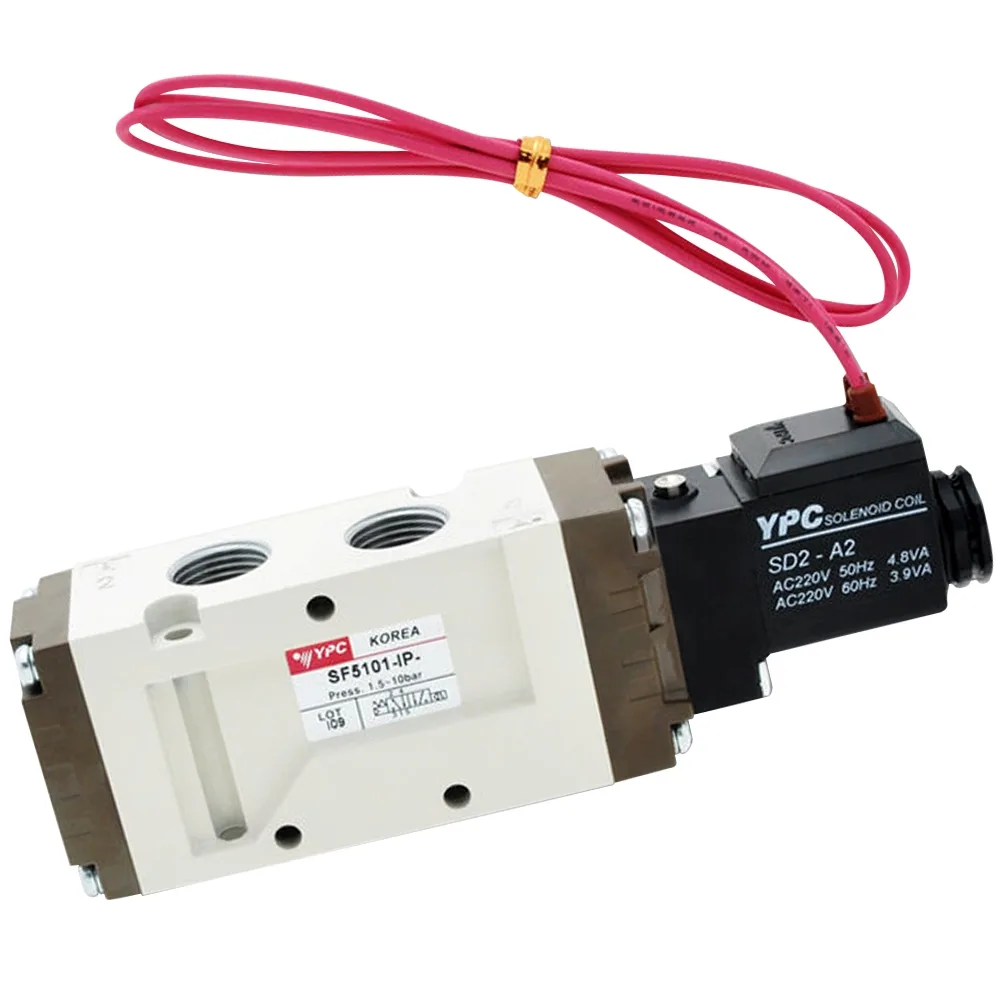 Van 5 Cửa 2 Vị Trí, 1 Coil, Ren 3/8″ ( 17mm) YPC SF5101-IP-SG2-A2