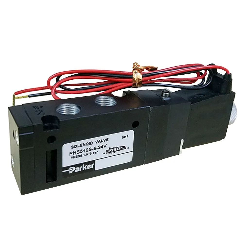 Van Điện Từ 5 Cửa, 2 Vị Trí Ren 9.6 PARKER PHS-510S-6-220V