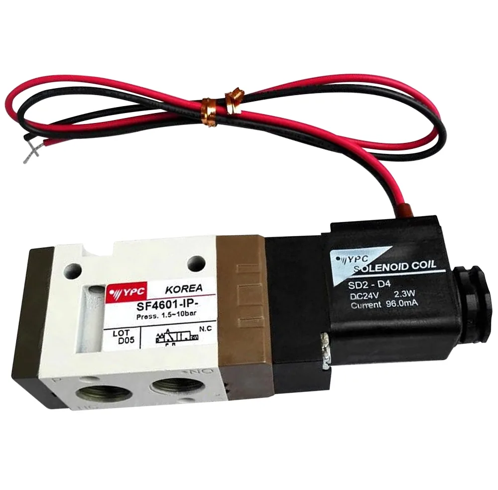 Van 3 Cửa 2 Vị Trí, 1Coil, Ren 1/4″ NC YPC SF4601-IP-SG2-A2