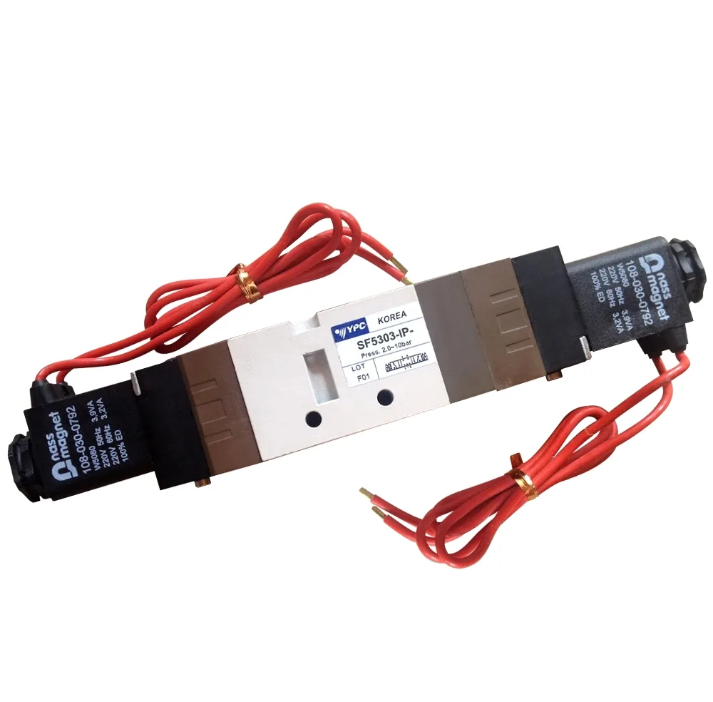 Van 5 Cửa 3 Vị Trí, 2Coil, Ren 3/8″ YPC SF5303-IP-SG2-A2