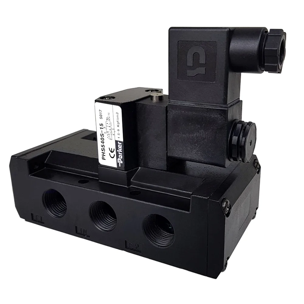 Van Điện Từ 5 Cửa, 2 Vị Trí Ren 21 PARKER PHS-540S-15-220V