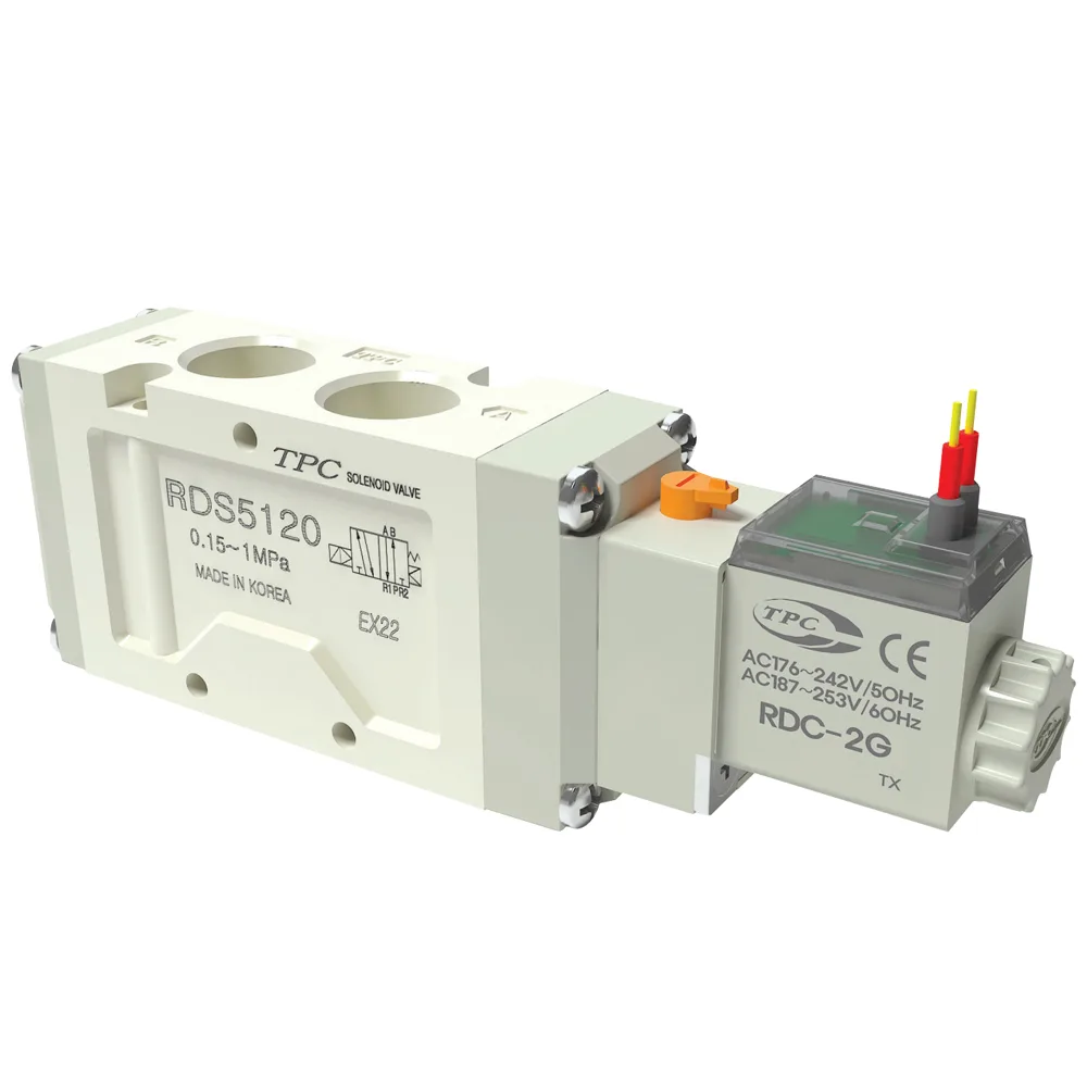 Van Khí 3 Cửa, 2 Vị Trí Loại Thường Mở, 1 Coil Ren 1/4″ TPC RDS301-(1/2/5)C-02