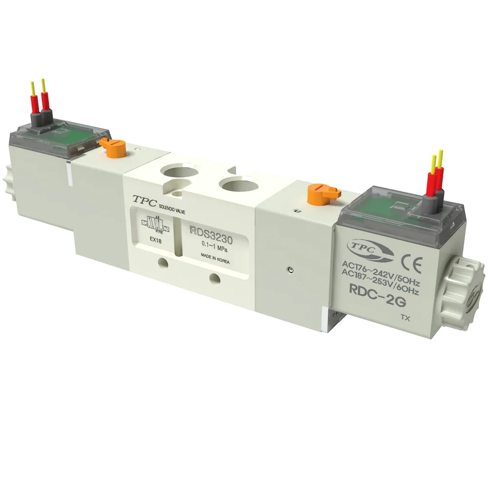 Van Khí 5 Cửa, 2 Vị Trí, 2 Coil Ren 1/8″ TPC RDS3230-(1/2/5)C-01