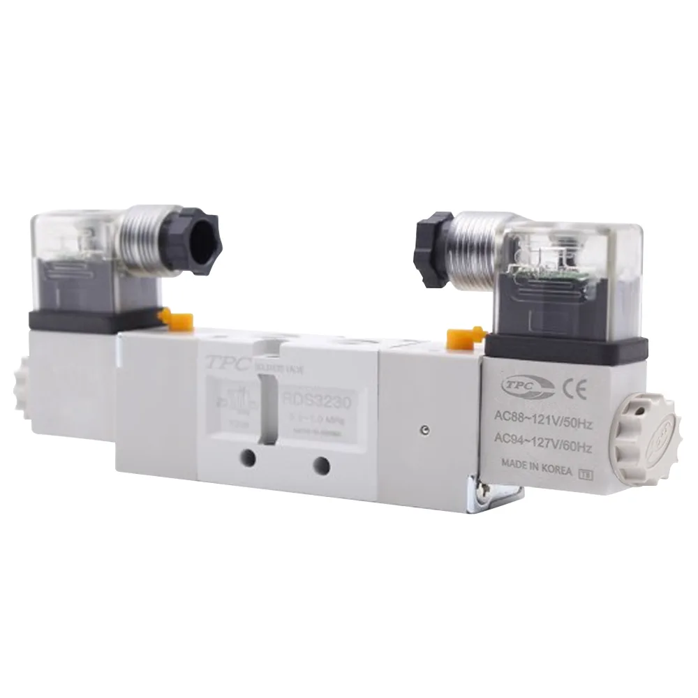 Van Khí 5 Cửa, 2 Vị Trí, 2 Coil Ren 1/4″ TPC RDS3230-(1/2/5)DZ-02