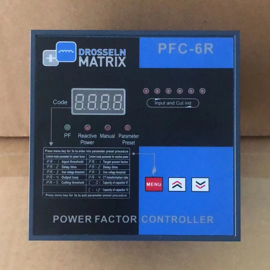 Bộ Điều Khiển Tụ Bù Power Factor Controller Drosseln Matrix 6 Cấp PFC-6R
