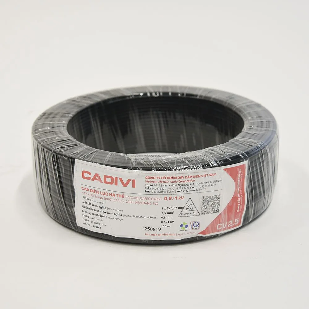 Dây Điện Đơn Cadivi PVC/Cu CV2.5