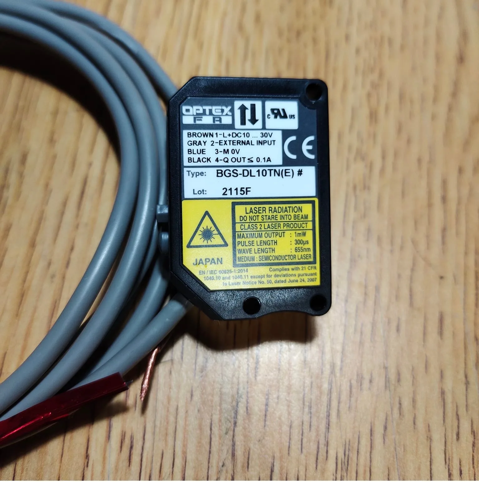 Cảm Biến Quang Laser Sensor Optex BGS-DL10TN