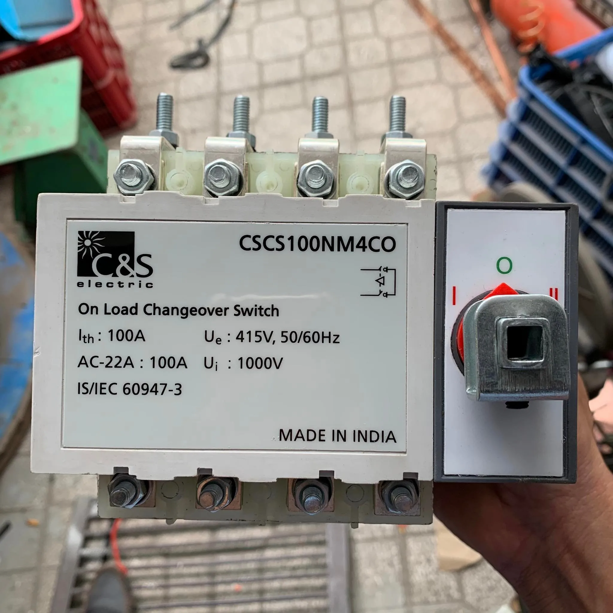 Bộ Chuyển Đổi Nguồn Bằng Tay 4P 100A C&S CSCS100NM4CO