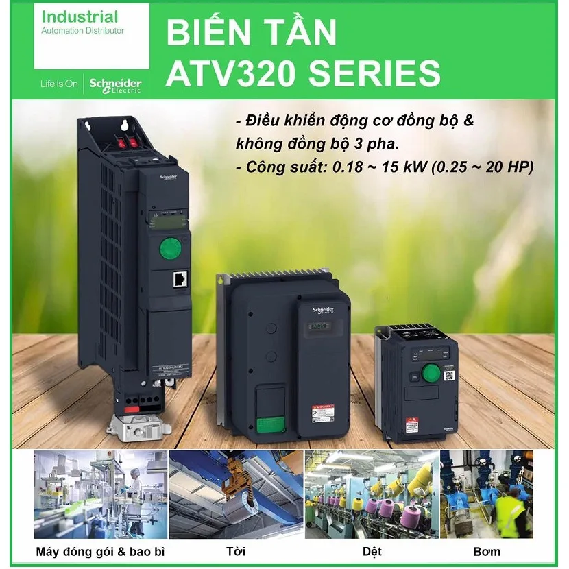 Biến Tần Inverter Schneider AItivar 3P 380V 1.5kW ATV320U15N4B