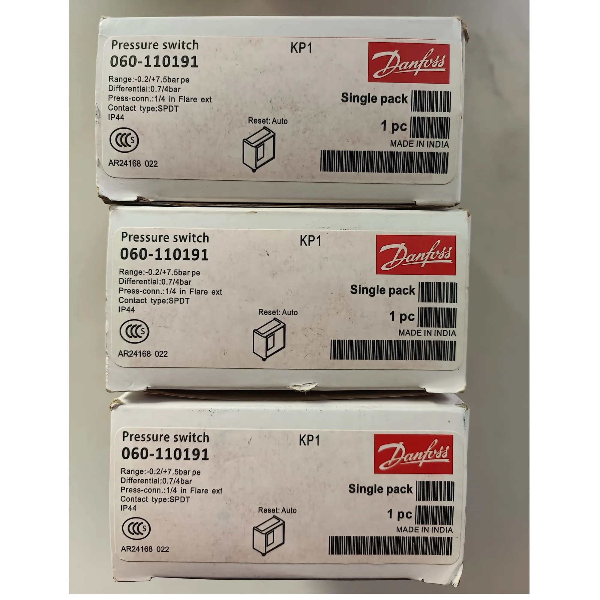 Rờ Le Áp Suất Pressure Switch Danfoss 060-110191