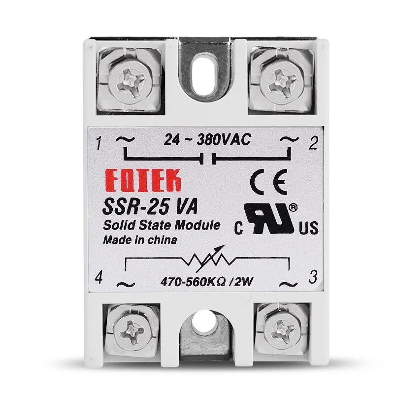 Rờ Le Bán Dẫn Dùng Cho Điện Trở Nhiệt Fotek SSR25-VA