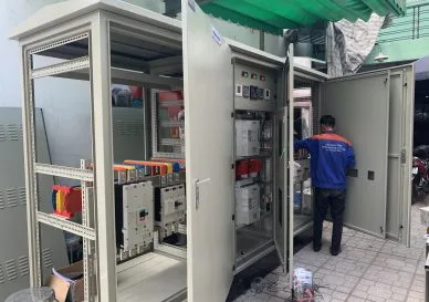 Sơ Đồ Đấu Nối Làm ATS Bằng 2 Contactor Với Bộ Điều Khiển Smartgen HAT553 HAT552
