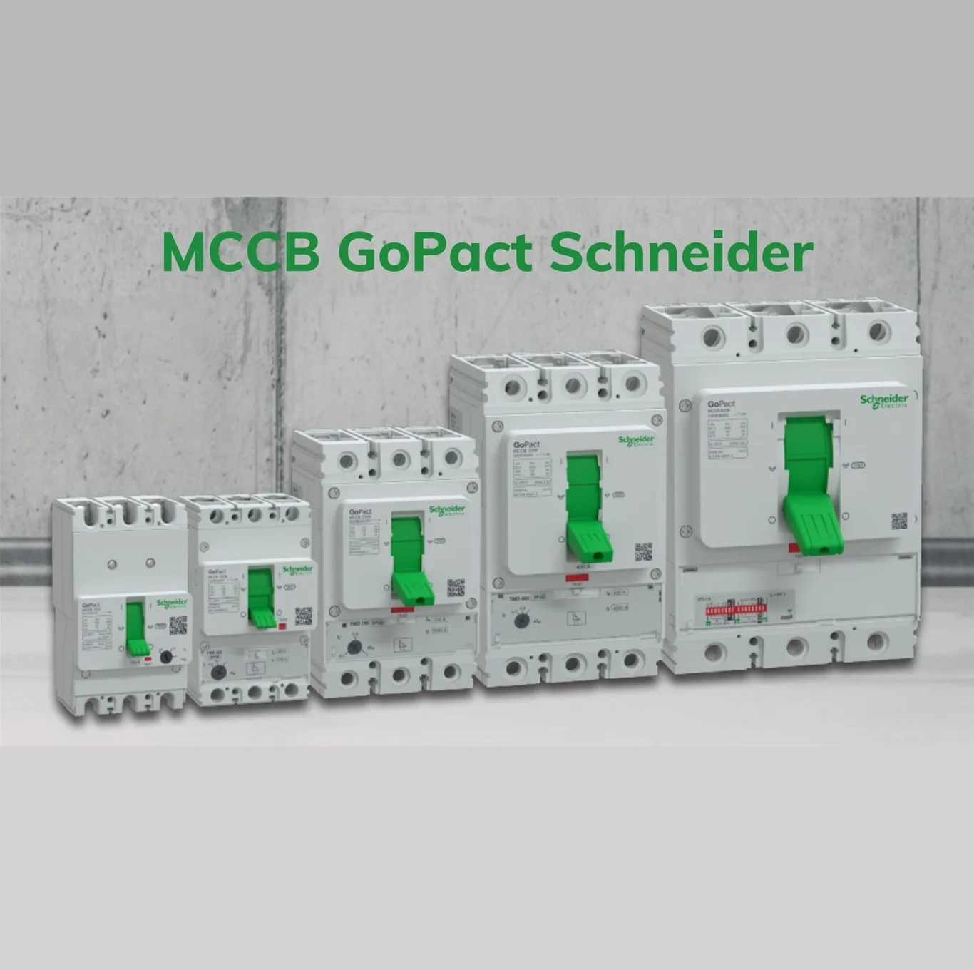 Aptomat MCCB Schneider Gopact 3P 100A G12E3F100