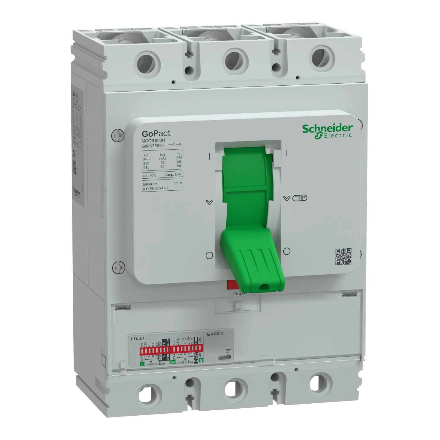 Aptomat MCCB Schneider Gopact 3P 440-630A G80N3E630