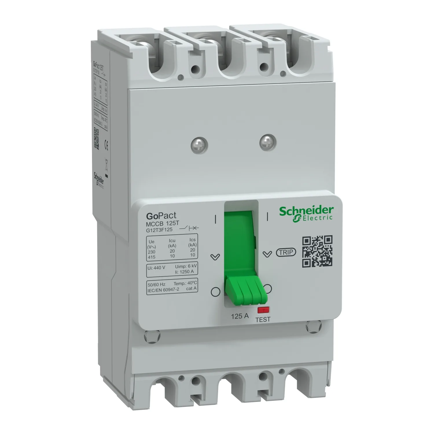 Aptomat MCCB Schneider Gopact 3P 85-125A G12T3A125