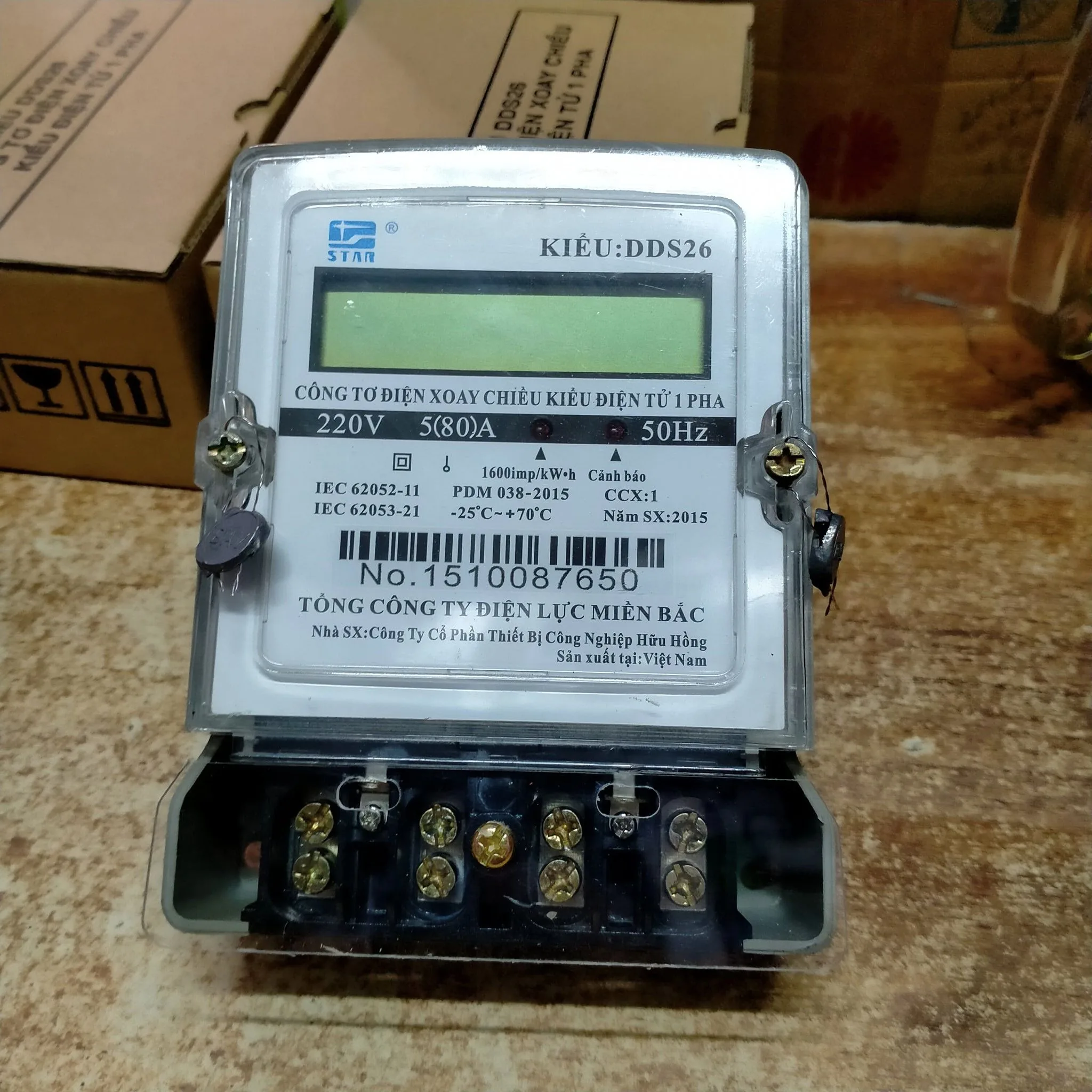 Công Tơ Điện Tử 1 Pha Trực Tiếp 80A DDS26