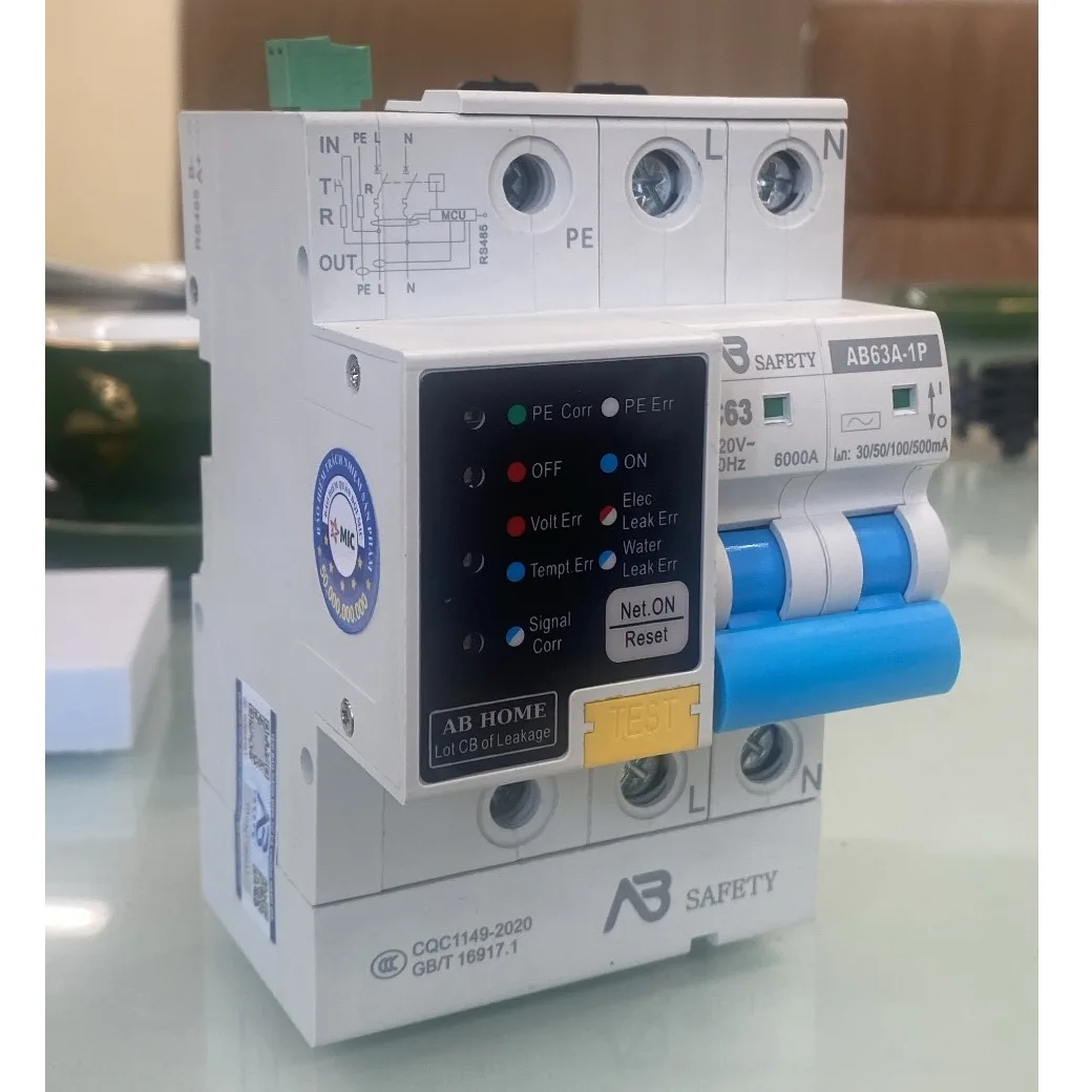 CB Bảo Vệ Chống Giật Chống Rò AB Home Safety AB63A-1P