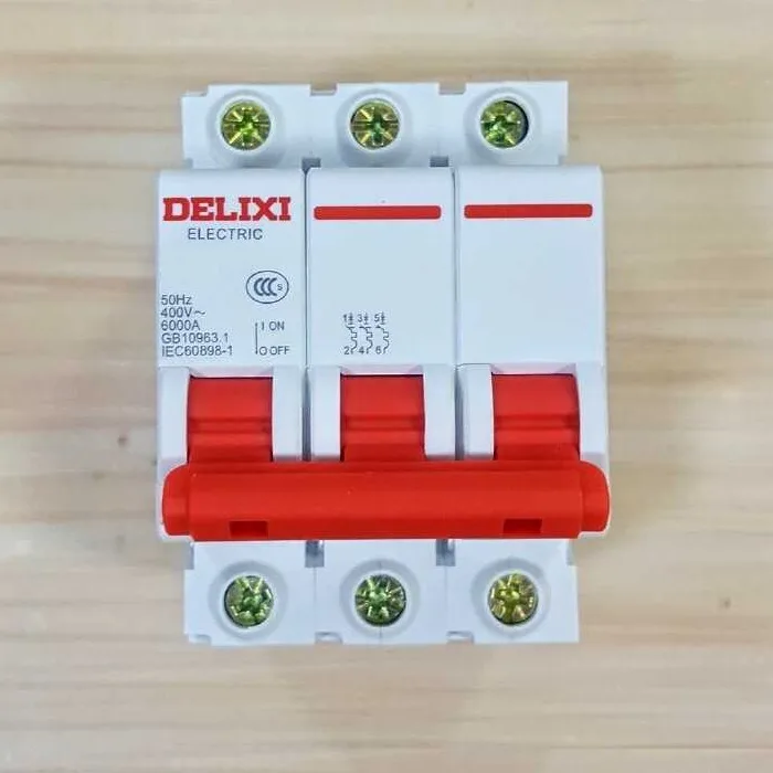 Aptomat MCB Delixi 3P 10A 6kA CDB6i3C10