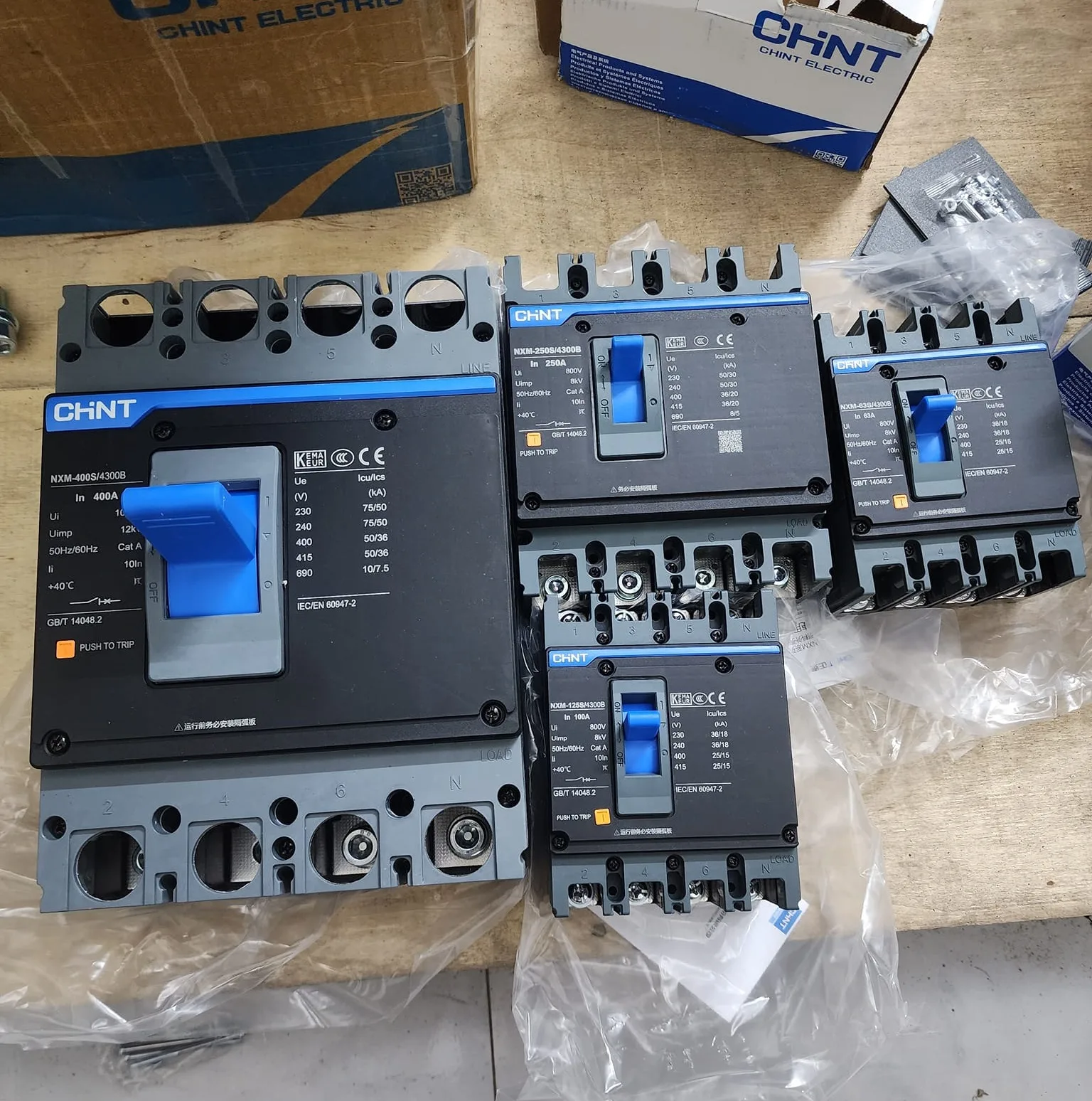 Aptomat MCCB Khối Chint 3P 100A NXM-125S/2300