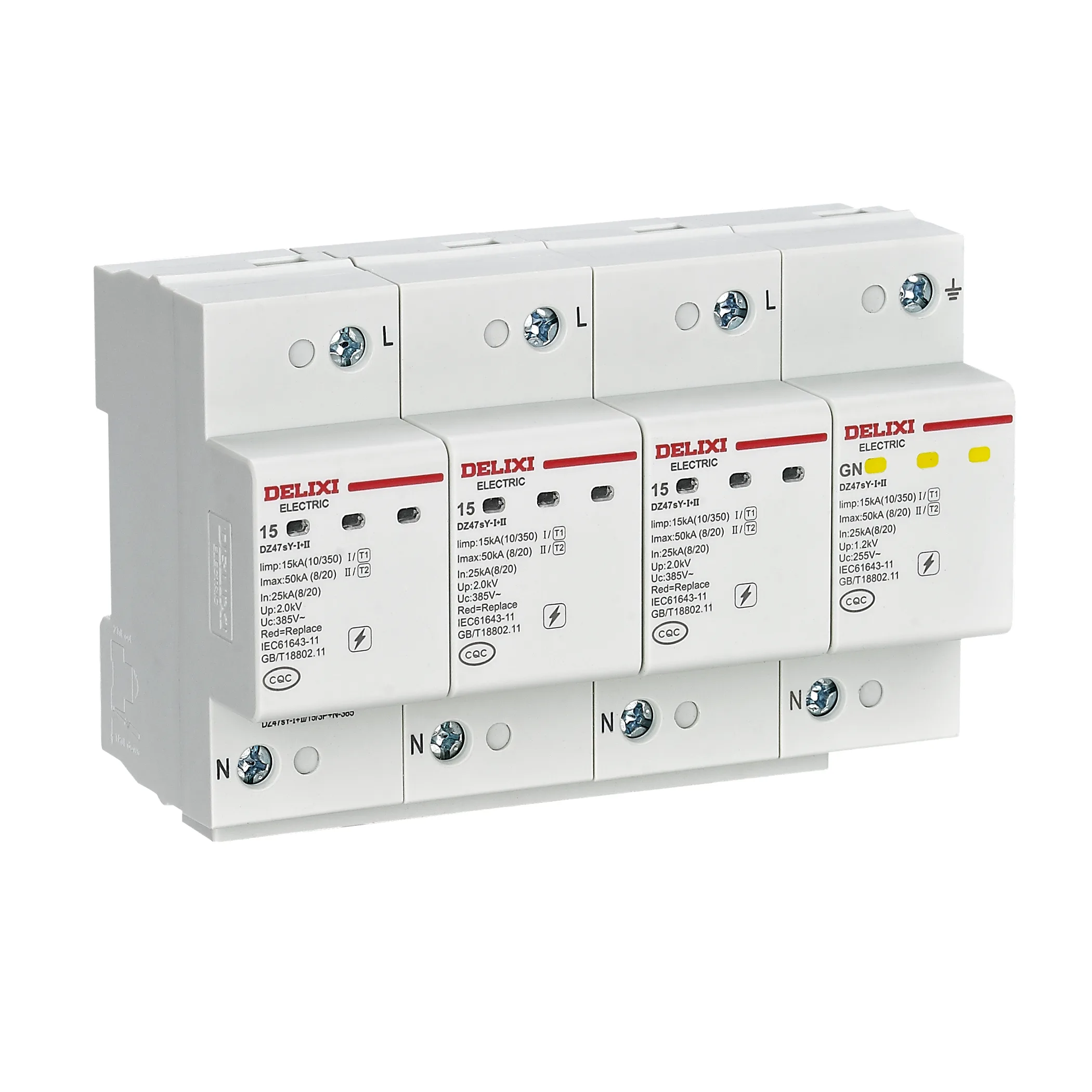Chống Sét Lan Truyền Delixi 3P+N 120kA CDYN21206
