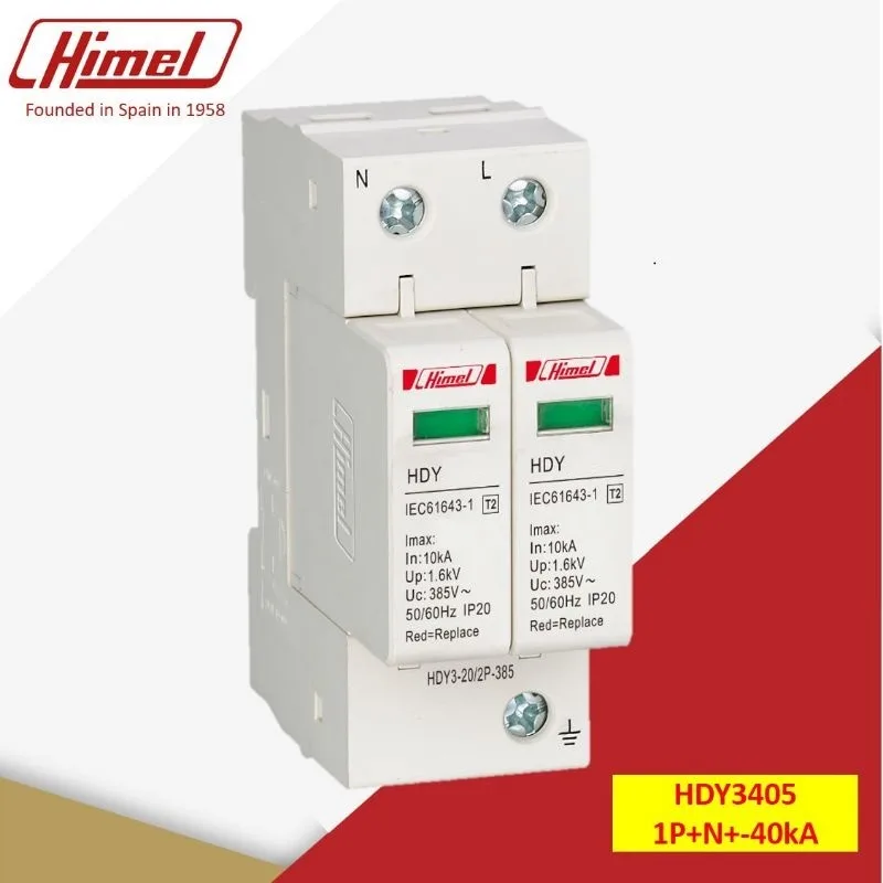 Chống Sét Lan Truyền Himel 1P+N 40kA HDY3405
