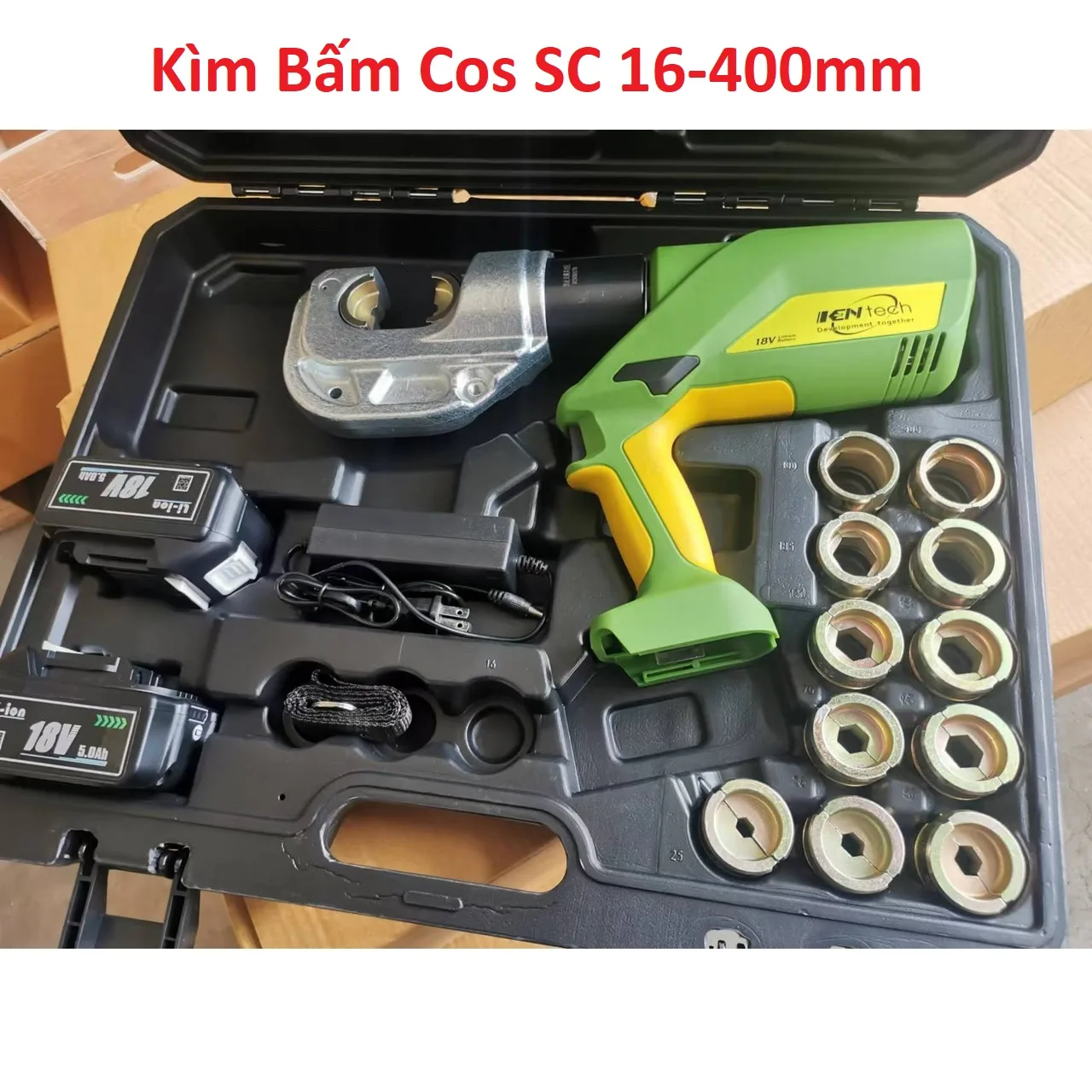 Kìm Bấm Cos SC 16-400mm Dùng Pin Kentech ES-400