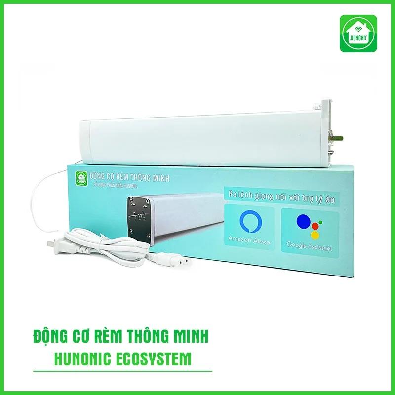Động Cơ Đóng Mở Rèm Cửa Thông Minh Hunonic Ecosytem HNREM
