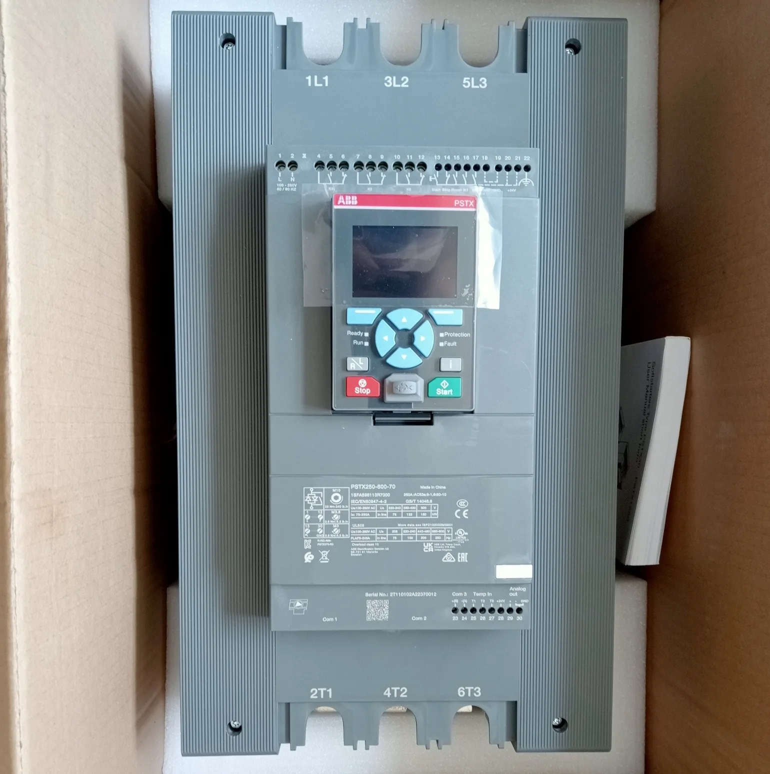 Khởi Động Mềm Softstarter ABB 132kW 1SFA898113R7000 PSTX250-600-70