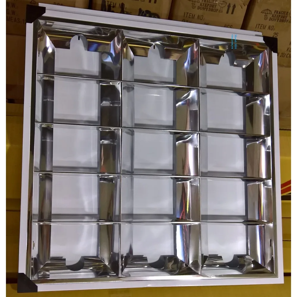Máng Đèn Inox Âm Trần Phản Quang 3 Bóng 6 Tấc MXC3-600