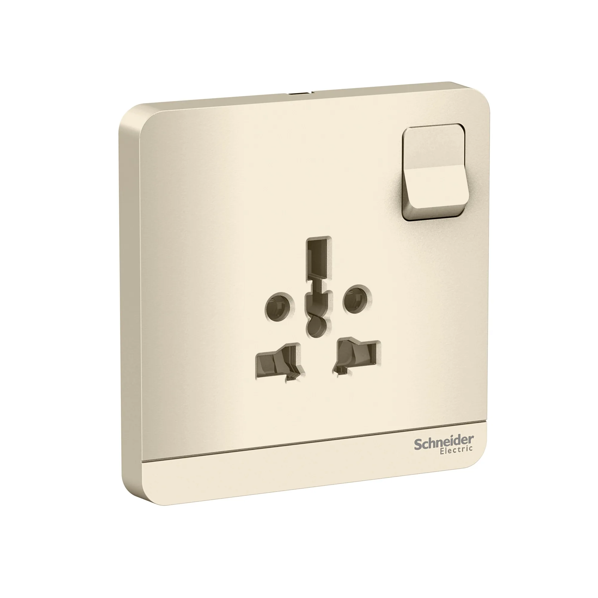 Mặt Ổ Đa Năng Kèm Công Tắc Schneider AvatarOn E8315TS_WG_G19