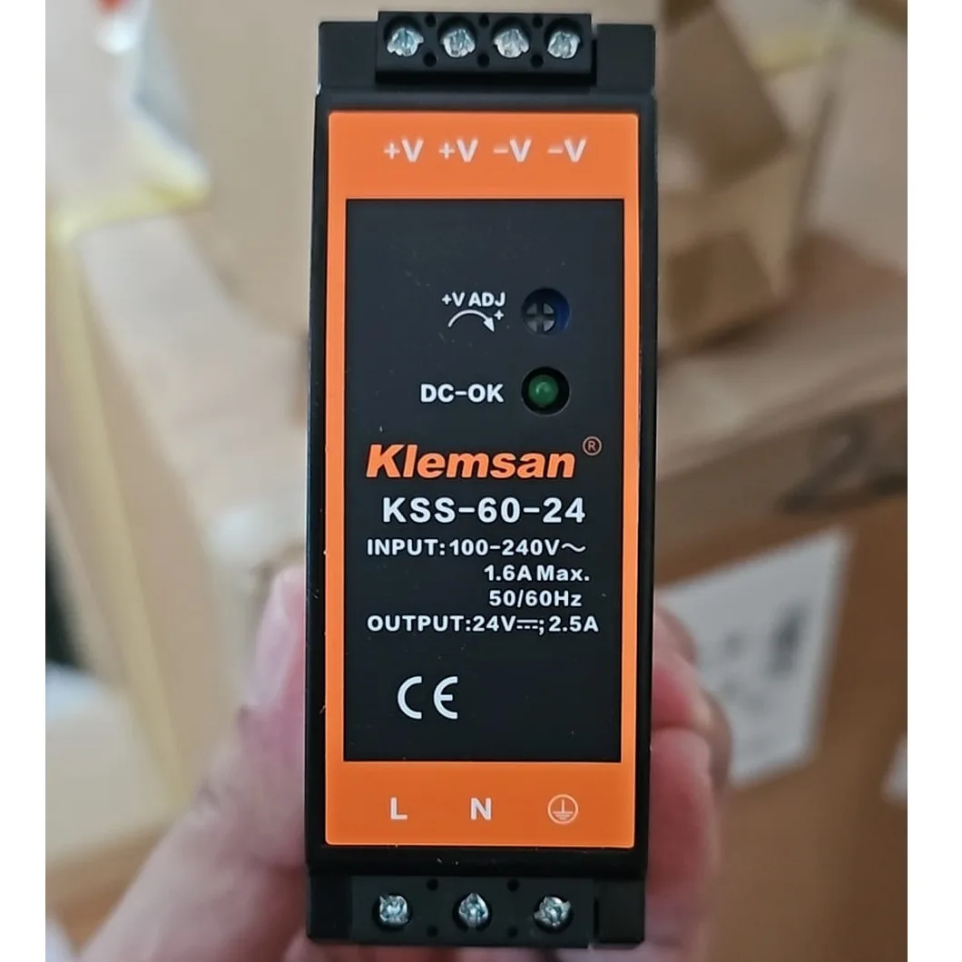 Bộ Nguồn Cài Ray Klemsan 24VDC 2.5A KSS-60-24