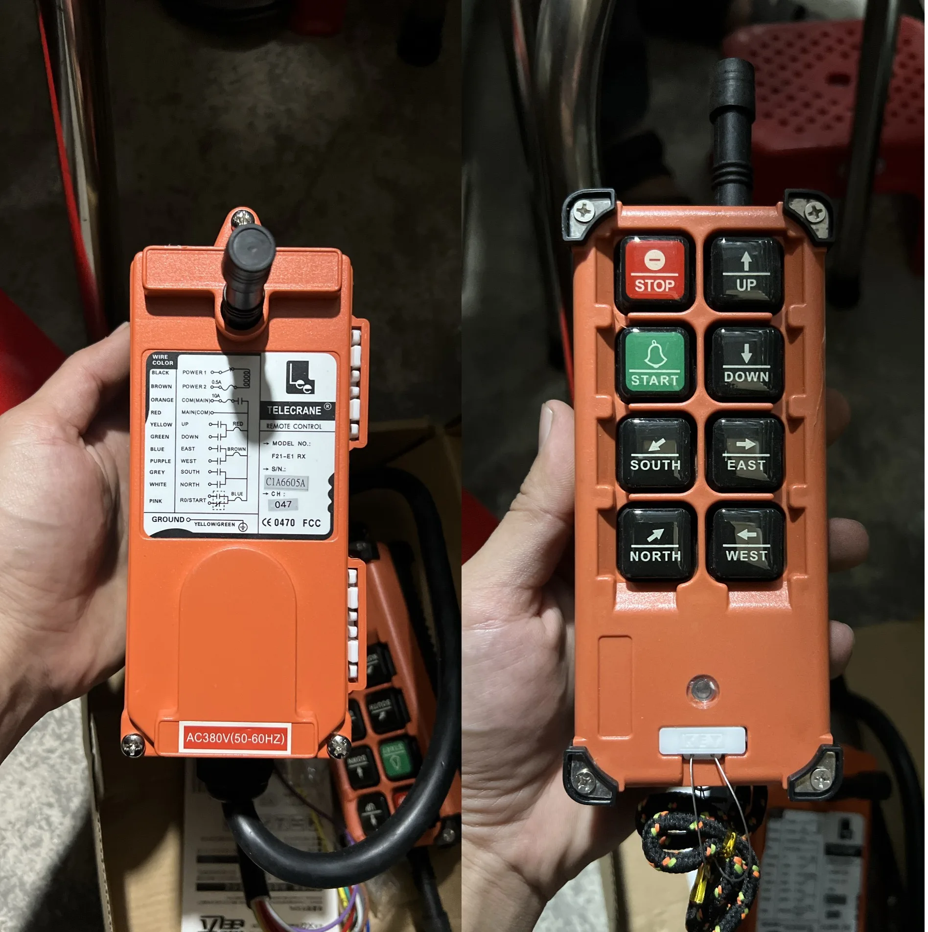 Bộ Điều Khiển Cẩu Trục Từ Xa Telecrane 8 Nút F21-E1B