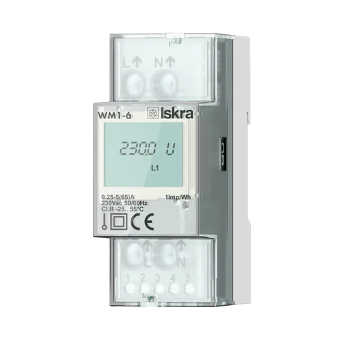 Đồng Hồ Công Tơ Điện Tử 1 Pha Iskra WM1-6