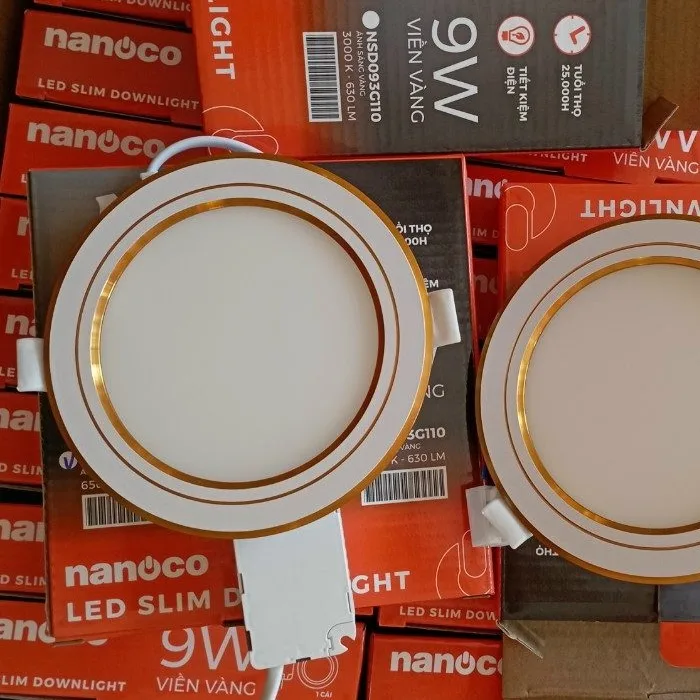 Đèn Led Âm Trần Downlight Nanoco 9W Trắng NSD096G110