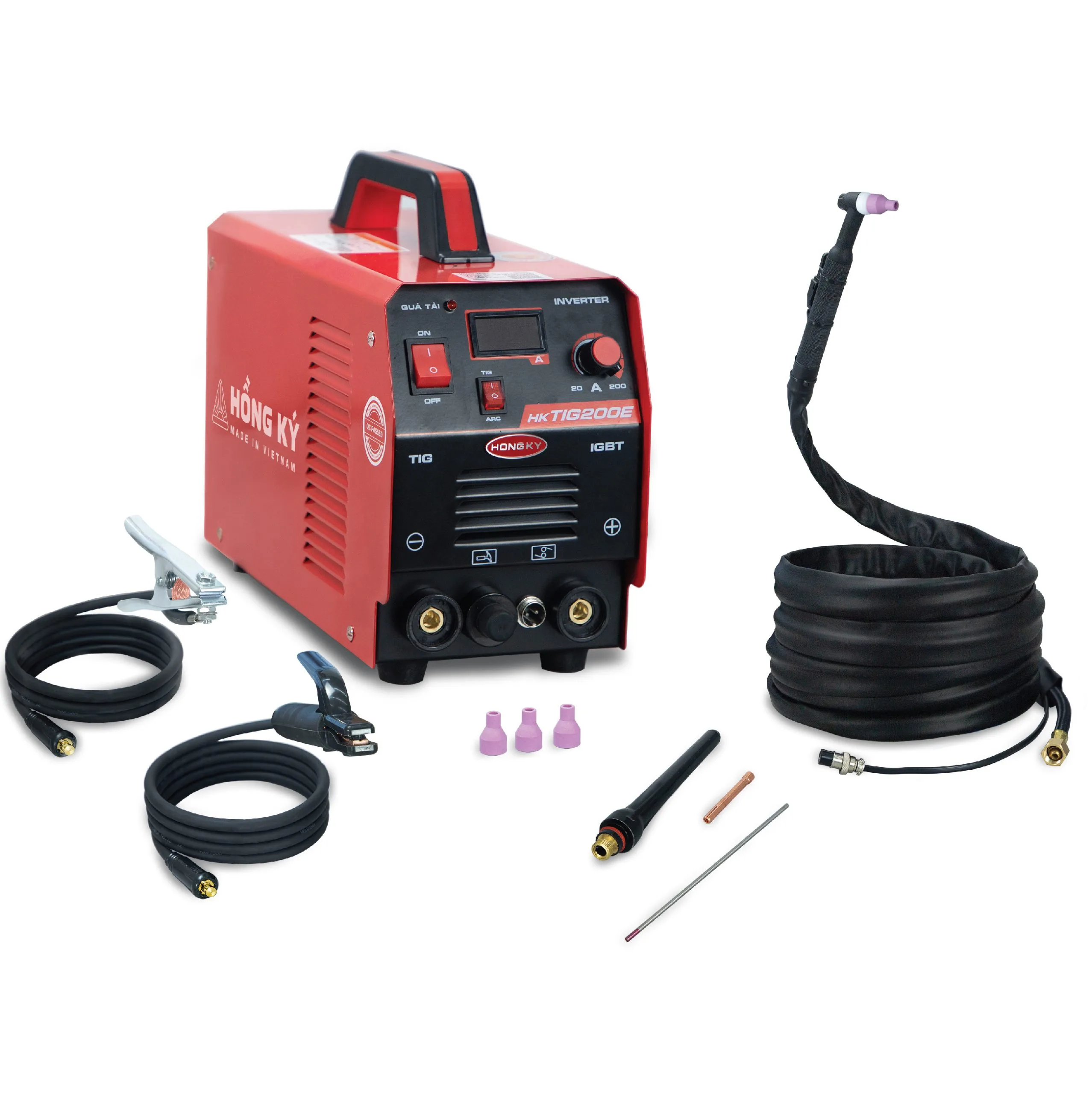 Máy Hàn Que Và TIG 3.2mm Hồng Ký HKTIG200E