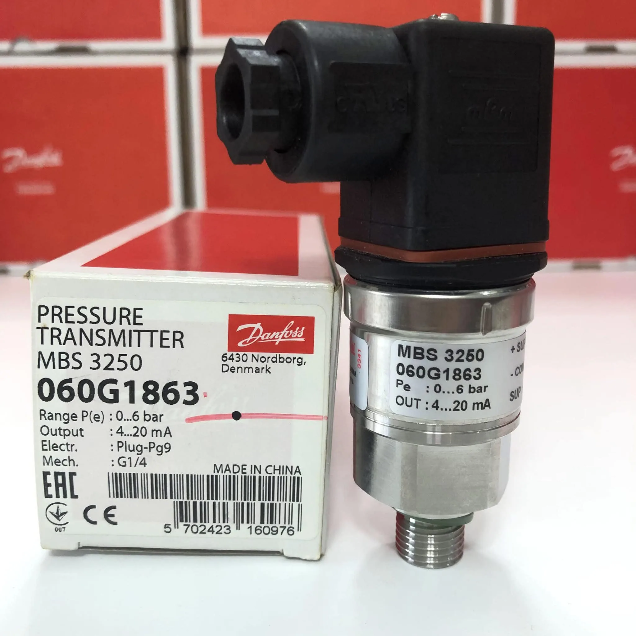 Cảm Biến Áp Suất Pressure Sensor Danfoss 0-6bar 060G1863