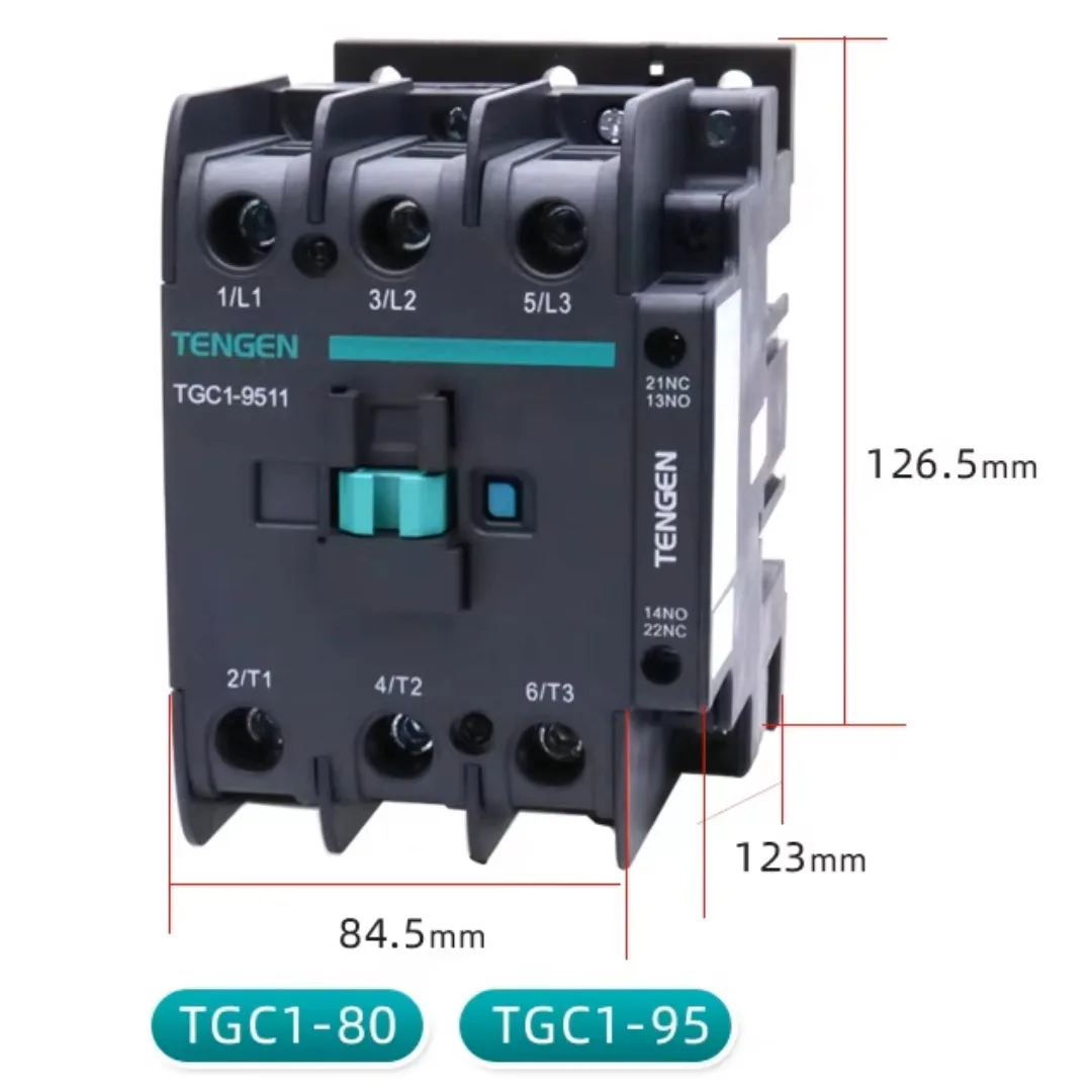 Khởi Động Từ Contactor Tengen 80A 45kW TGC1-8011