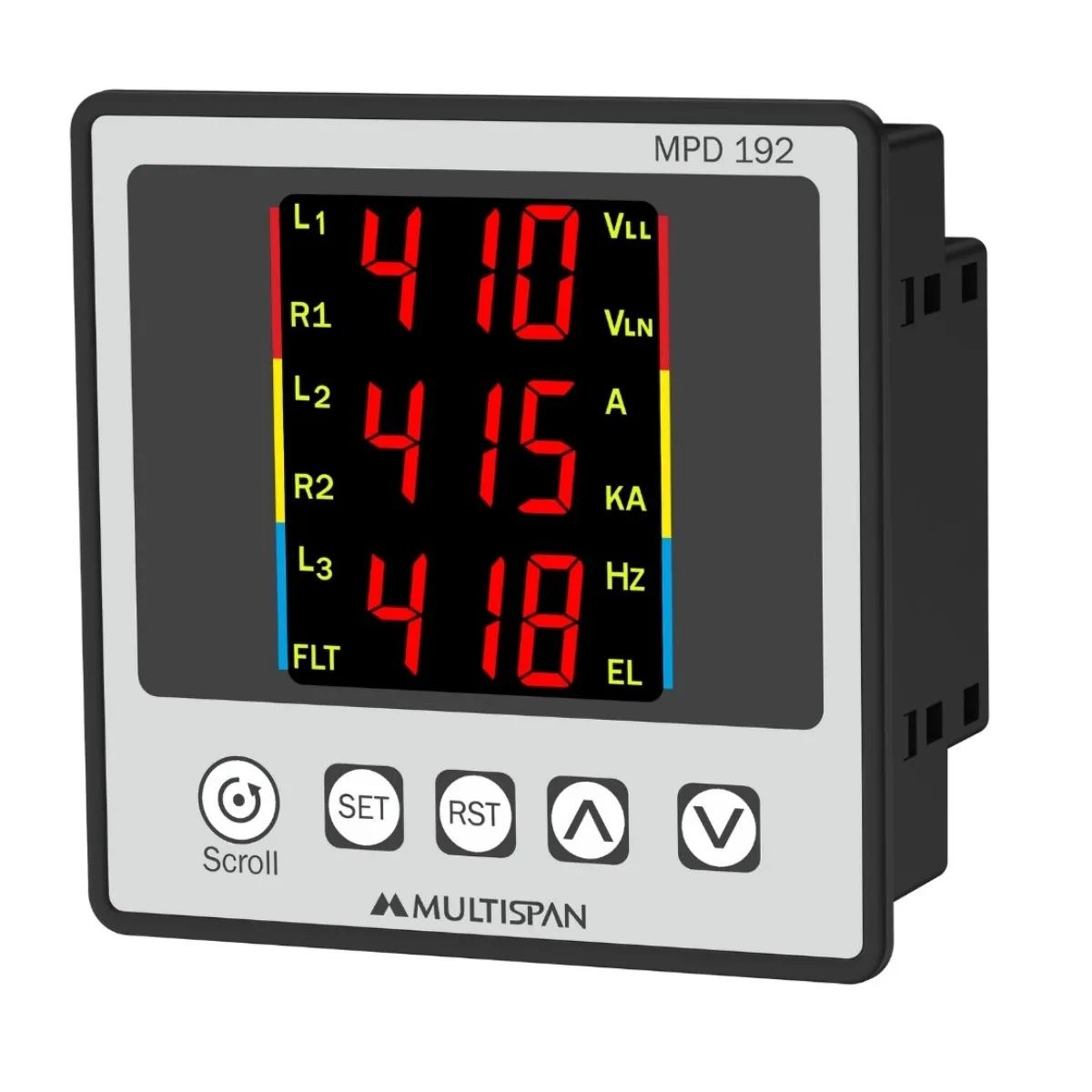 Đồng Hồ Bảo Vệ Điện Áp Và Dòng Điện Gắn Tủ Điện Multispan MPD-192