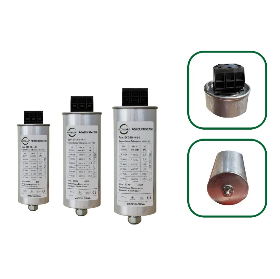 Tụ Bù Công Suất Phản Kháng 10kVar 440VAC ECOSMART ECOSD44-10-3