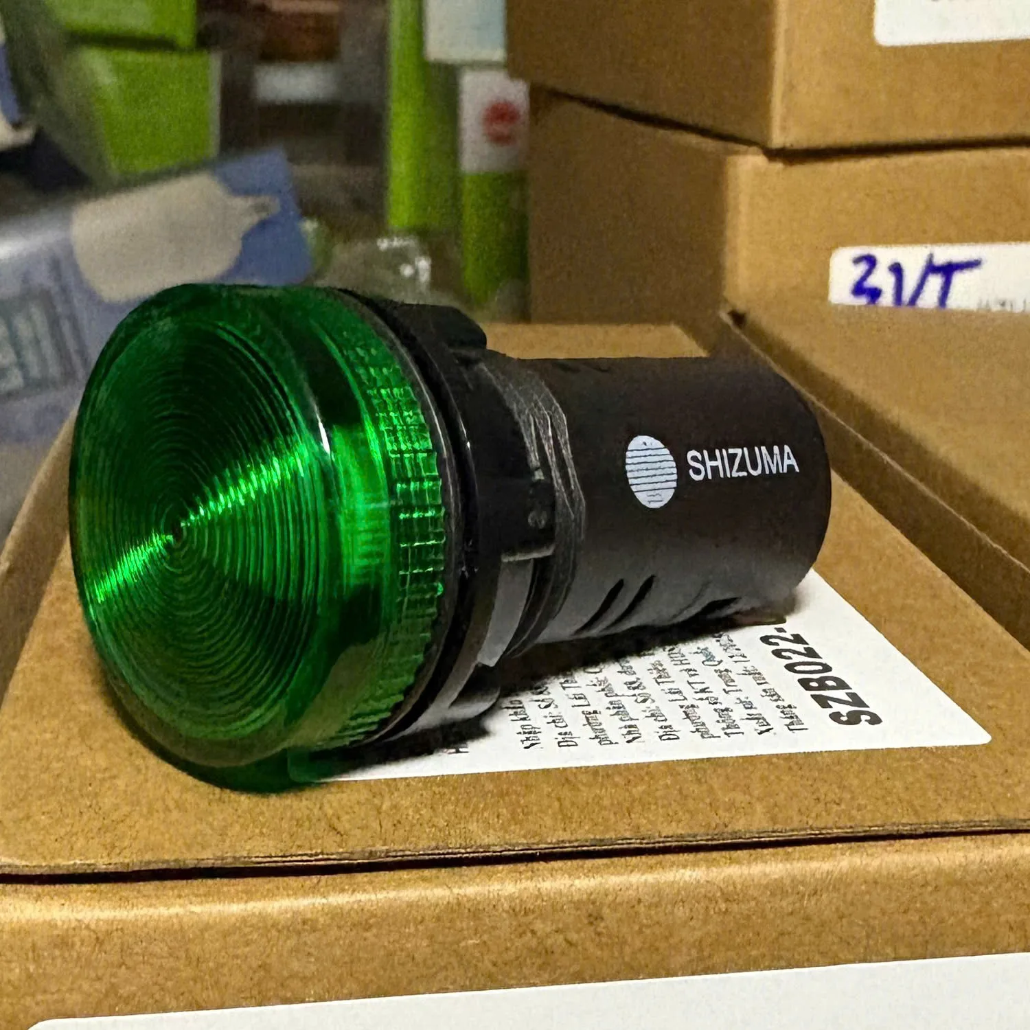 Đèn Báo Pha Tủ Điện Màu Xanh D22 220D SZB022-UP1G220