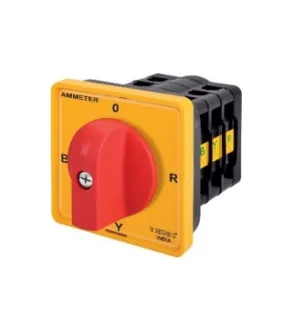 Công Tắc Đo Dòng Điện 4 Vị Trí Gắn Mặt Tủ Điện Teknic R6R33964Y