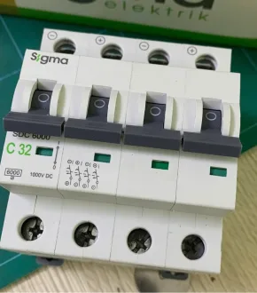 Aptomat MCB Điện DC Solar Sigma 4P 32A 1SD432